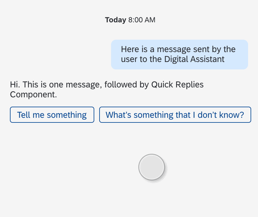 Quick Reply User Selects See All