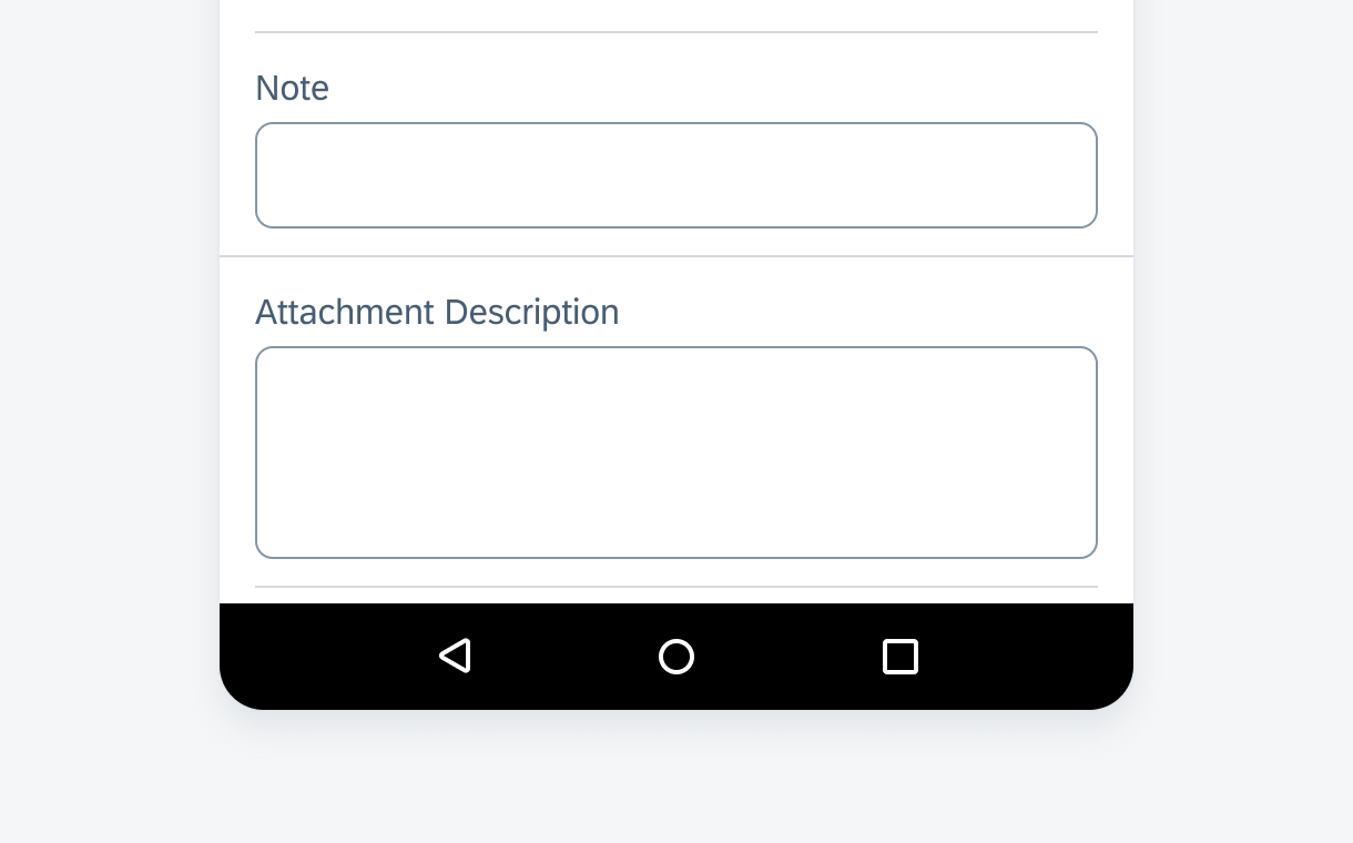 Note form cell in a create dialog