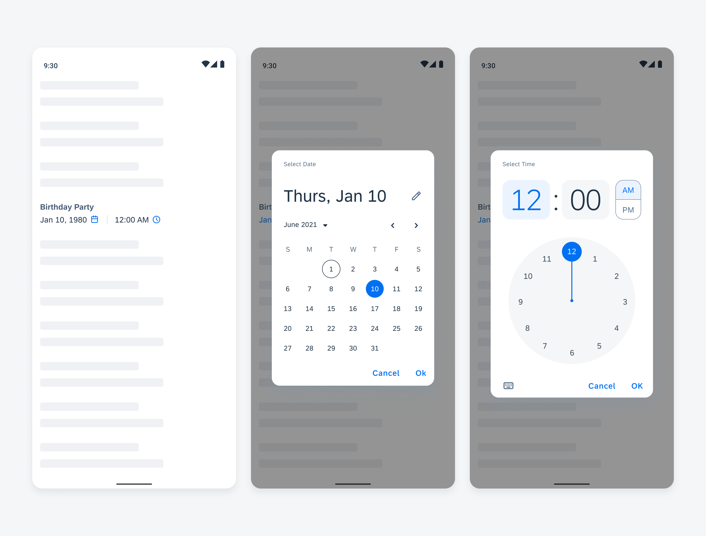 Date and time picker form cell