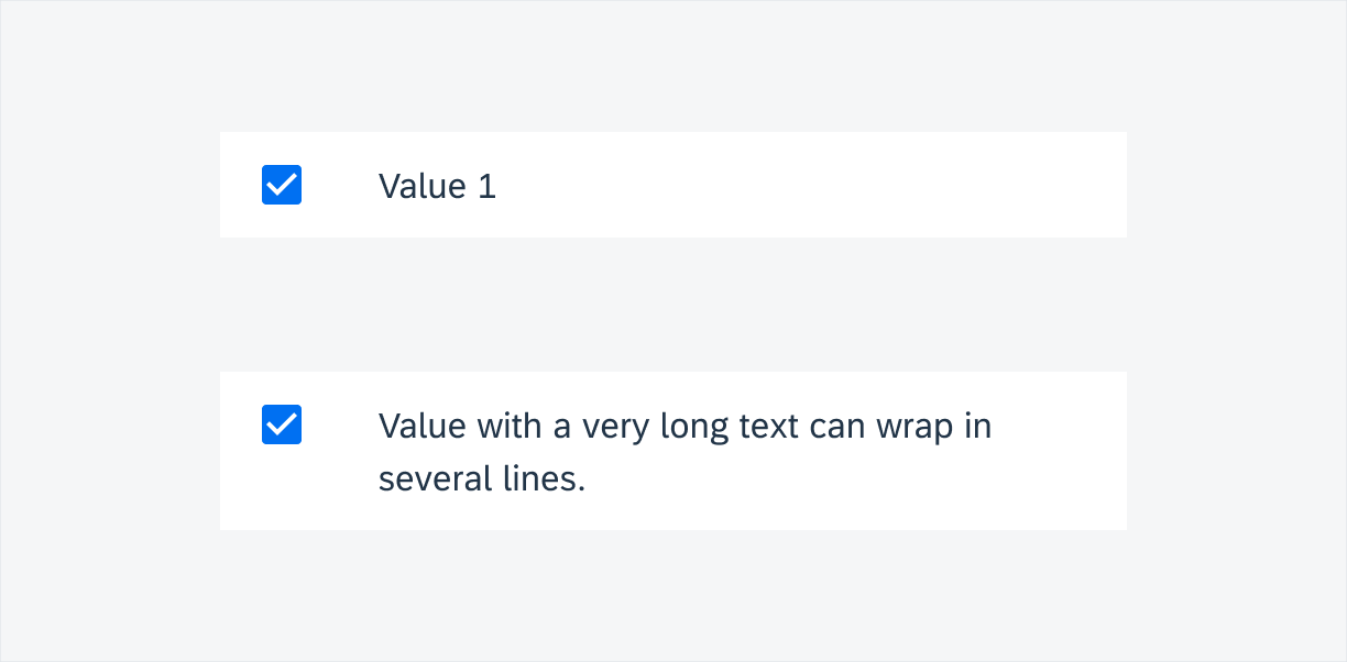 Checkbox cells
