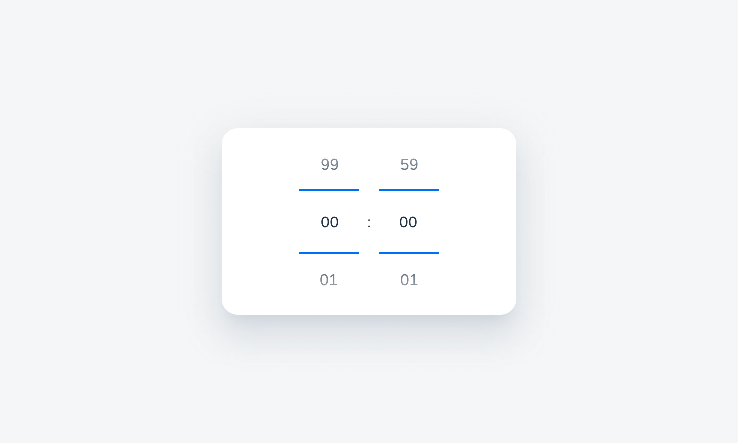 Time duration picker