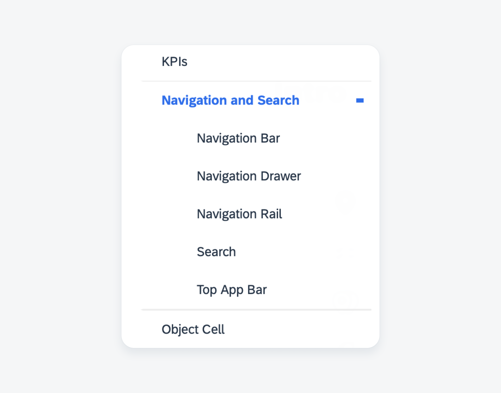 New guideline structure for Navigation and Search