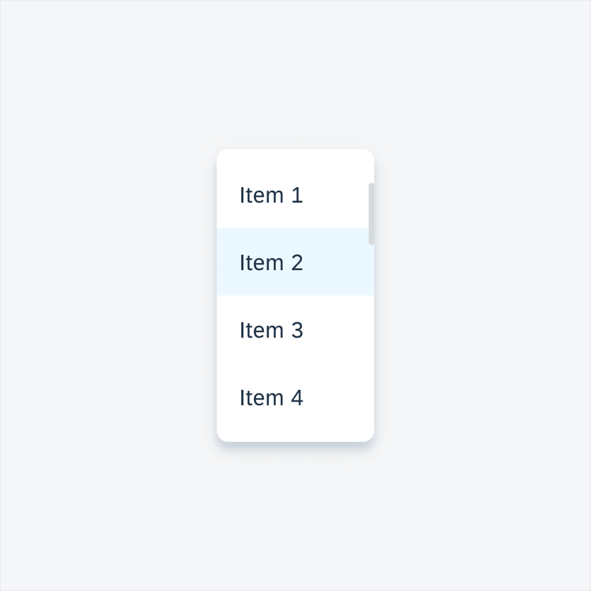 Menu minimum width