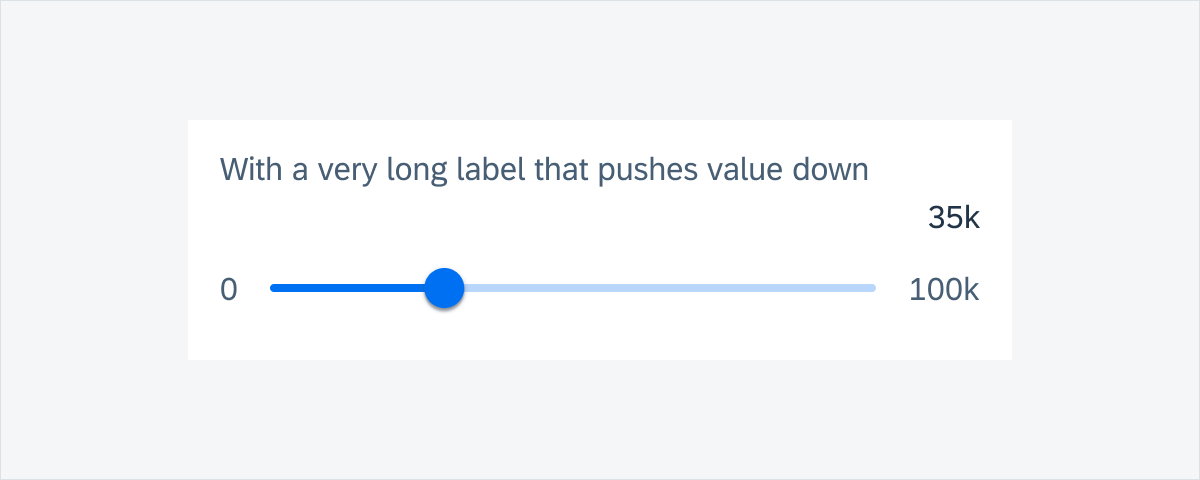 Default slider form cell with long label on mobile