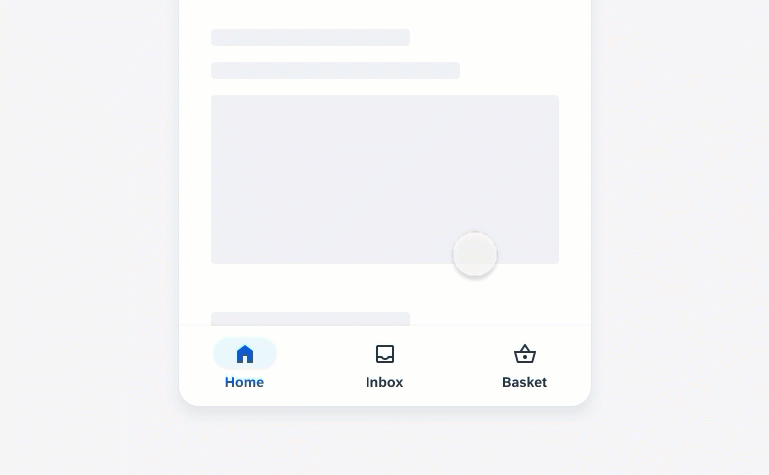 Scrolling up and down while the navigation bar remains fixed