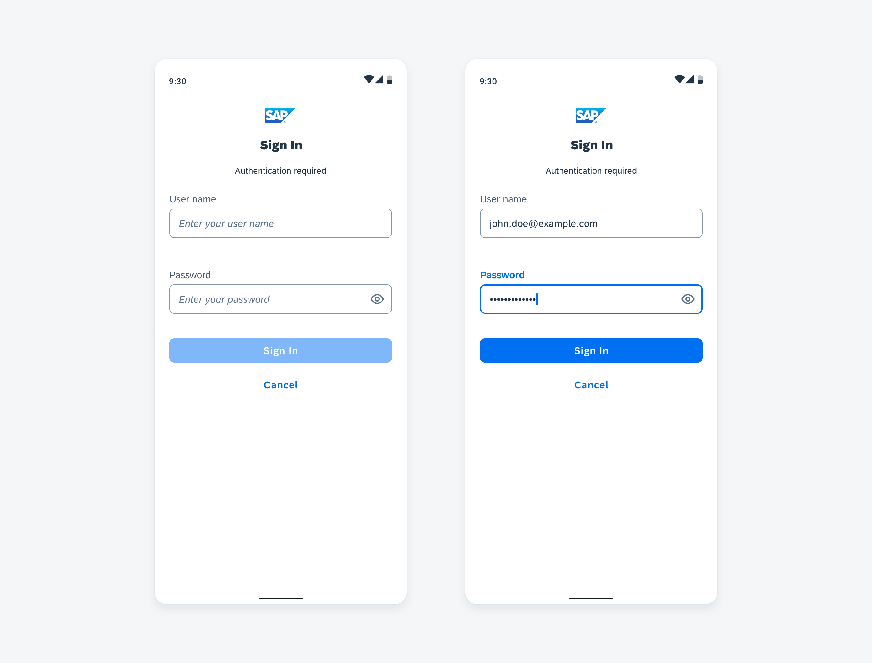 Authentication with email address and passcode