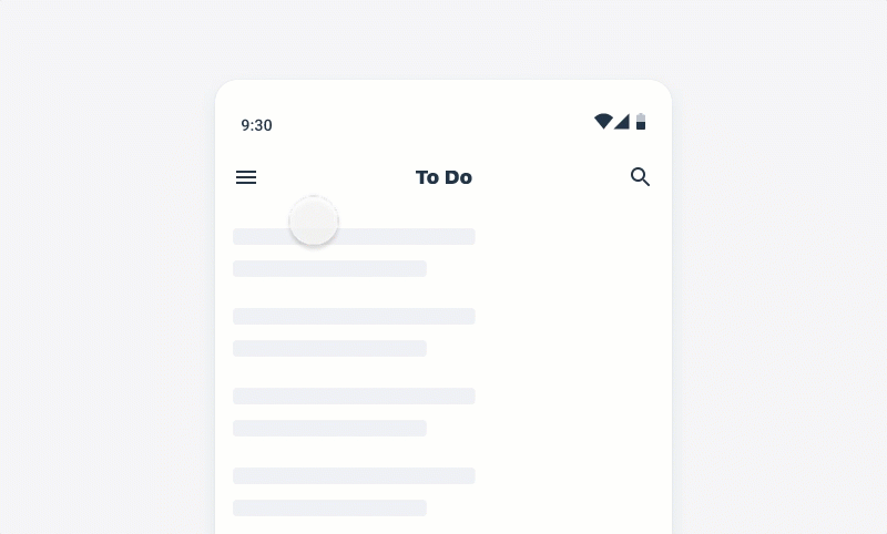 Opening and closing the modal navigation drawer