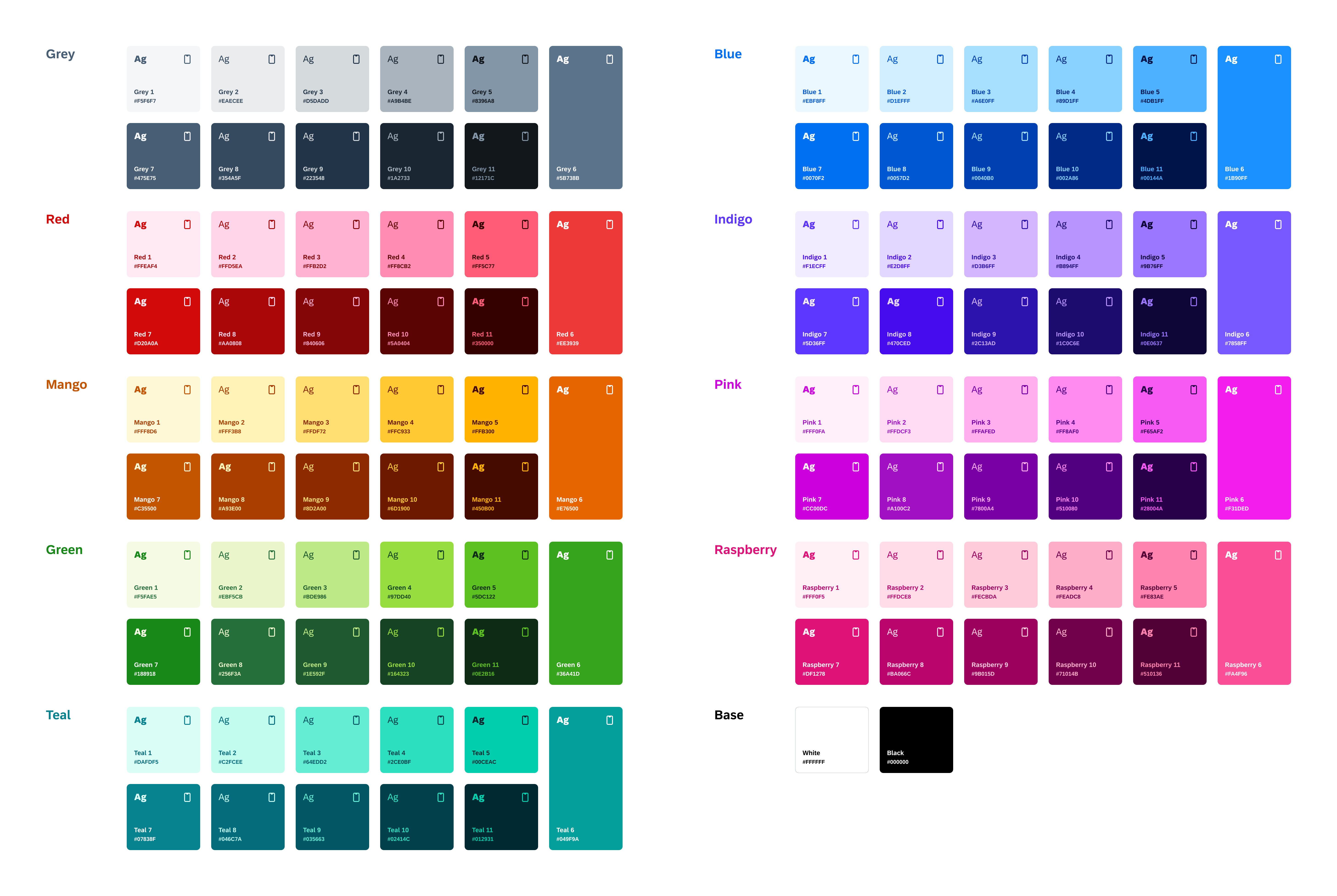 Horizon theme UI reference colors