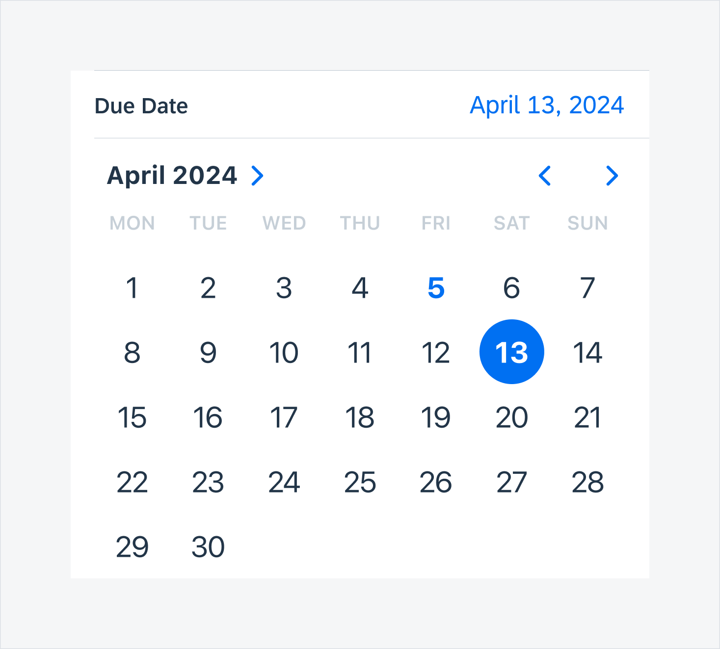 Date picker