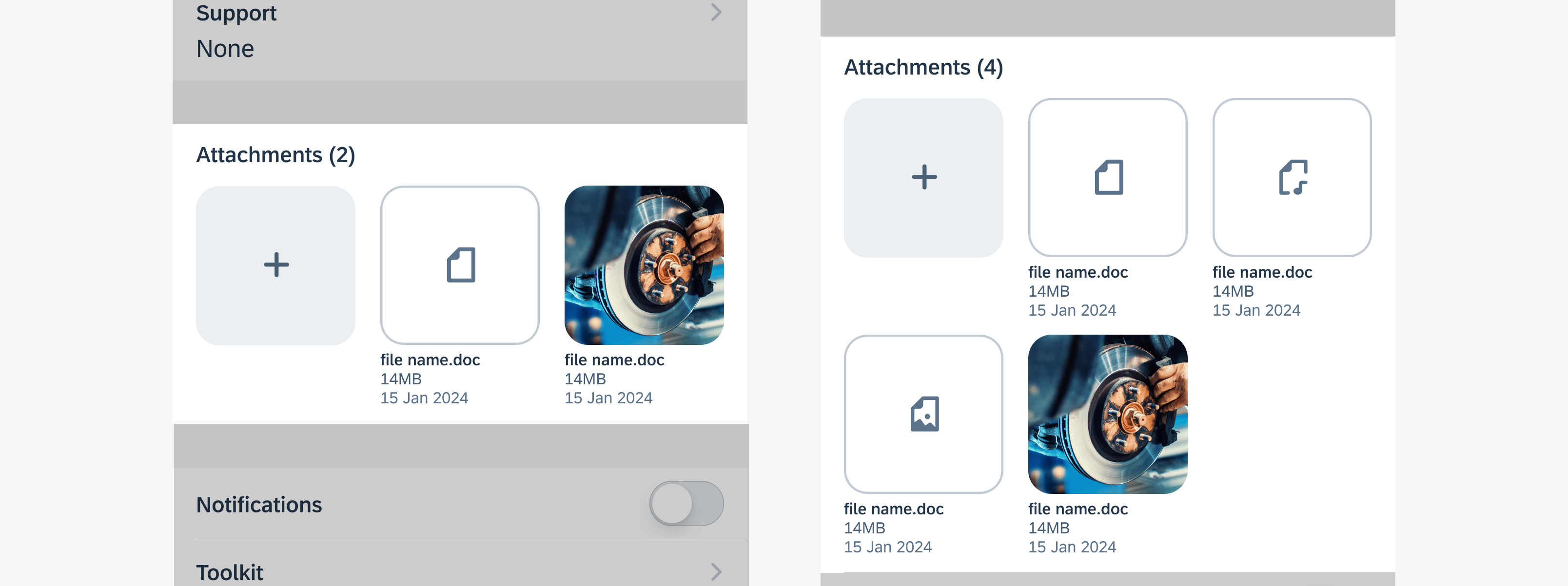 Attachments form cell