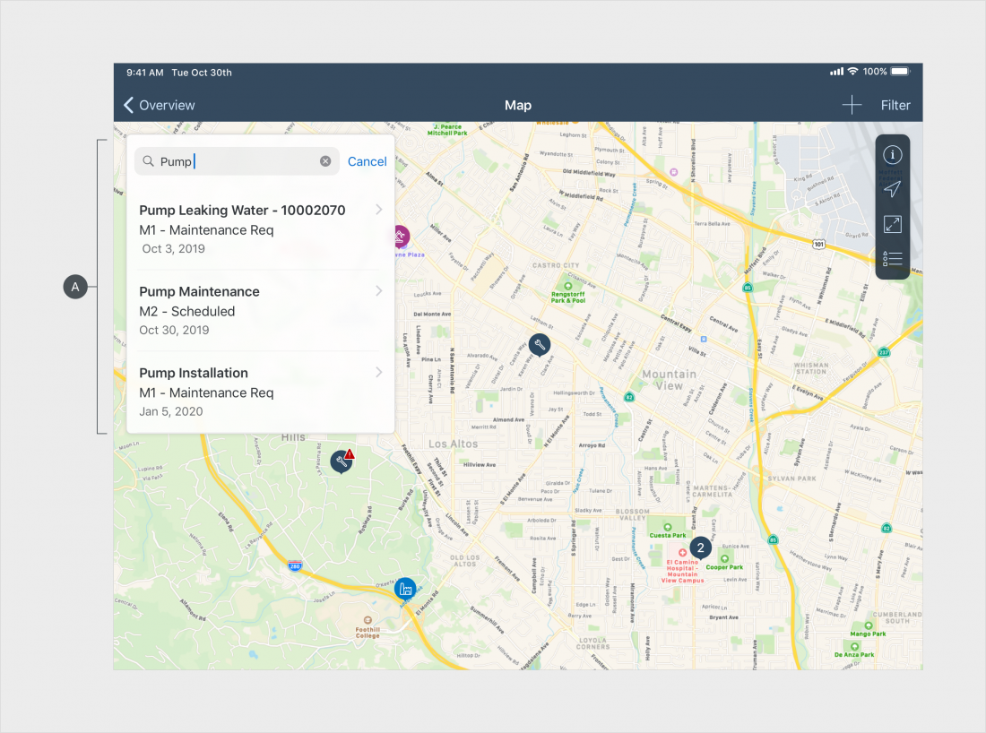 Map | SAP Fiori for iOS Design Guidelines