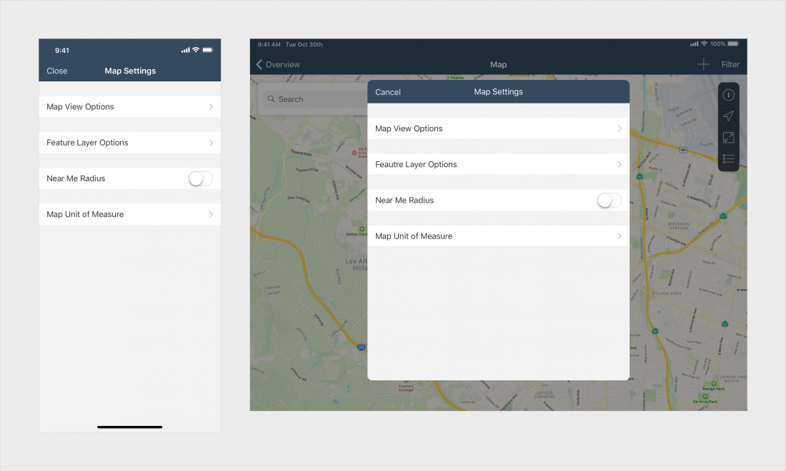 Map | SAP Fiori for iOS Design Guidelines