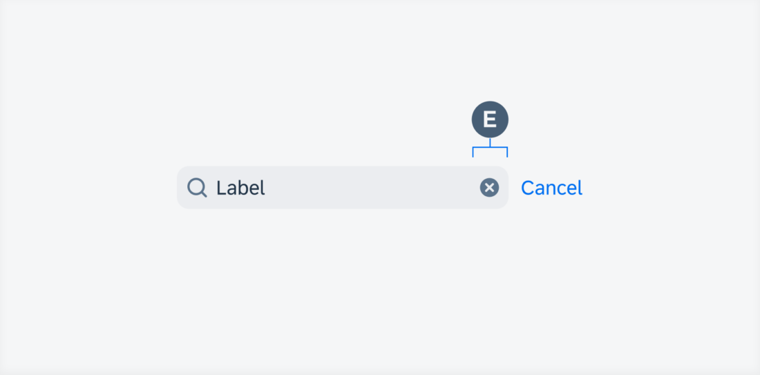 Search bar typed state