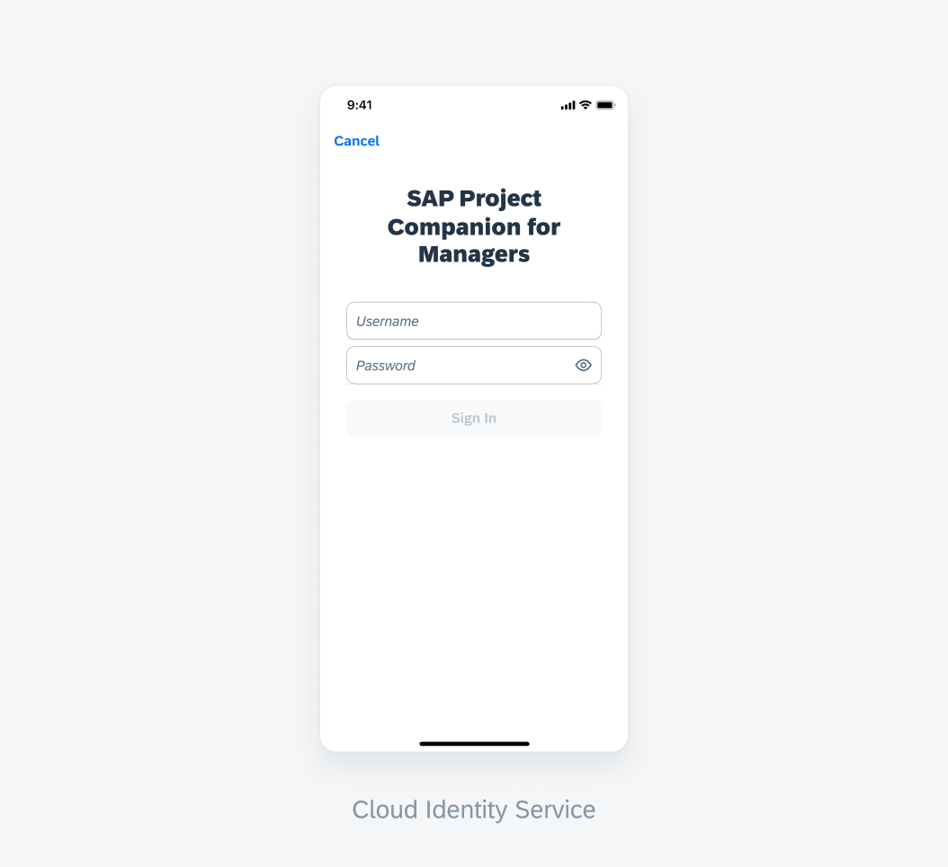 Target designs for Cloud Identity Service login 
