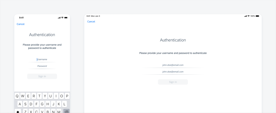 Basic authentication examples
