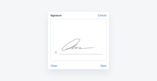 In-line Signature Form Cell Thumbnail