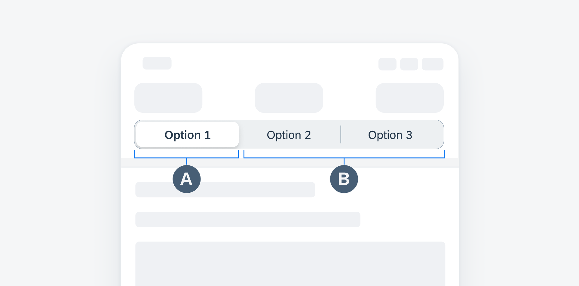 Segmented control anatomy