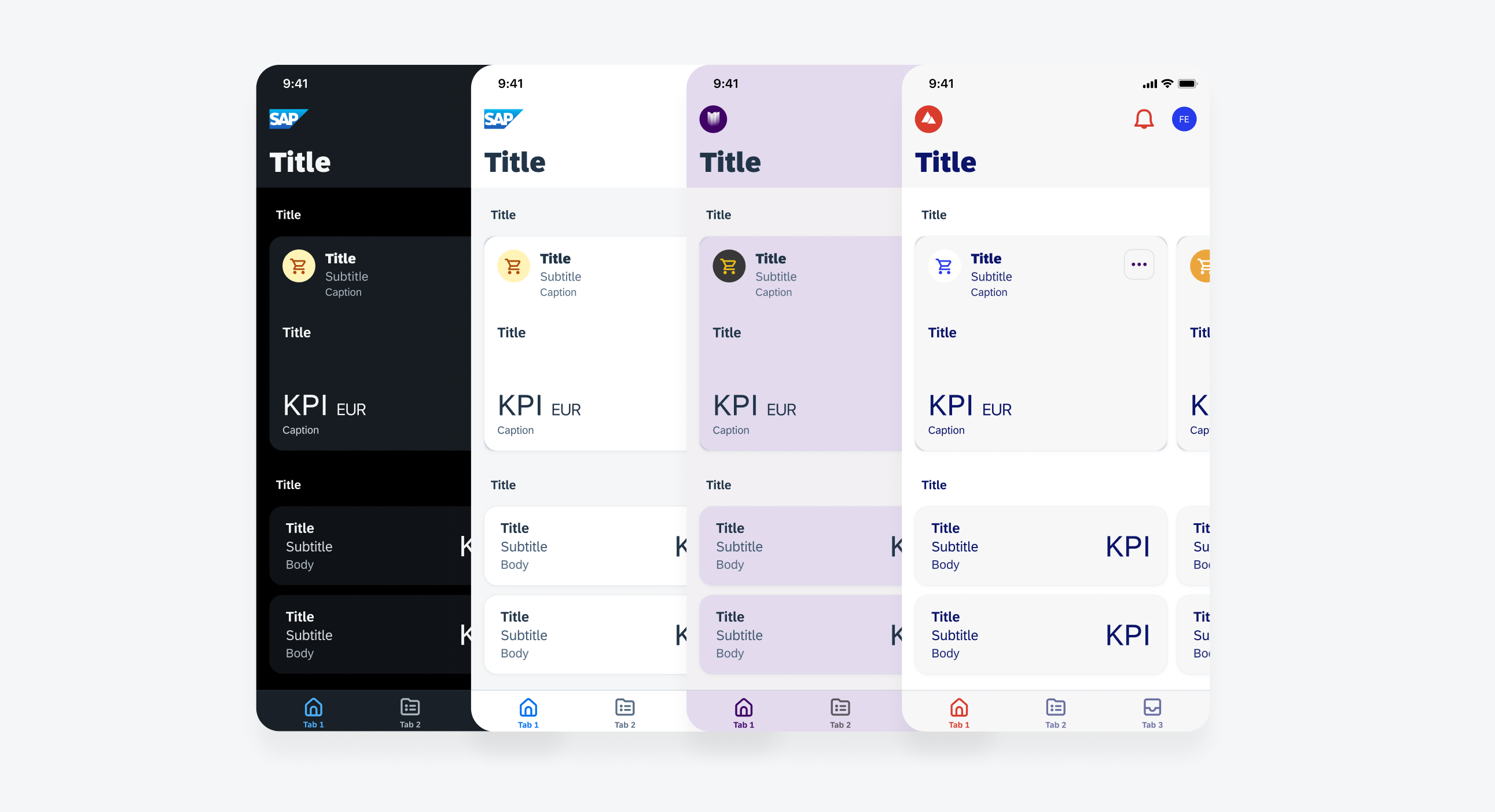 Timeline View  SAP Fiori for iOS Design Guidelines