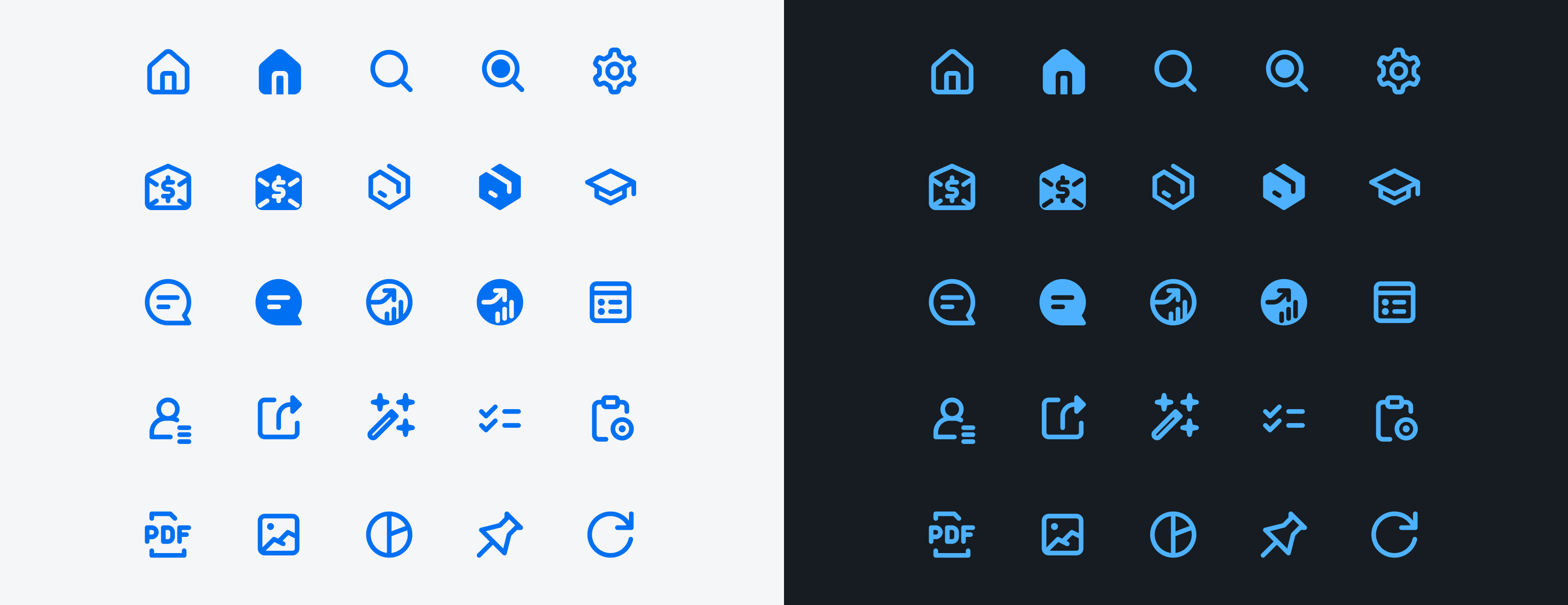 Example of the new iconography