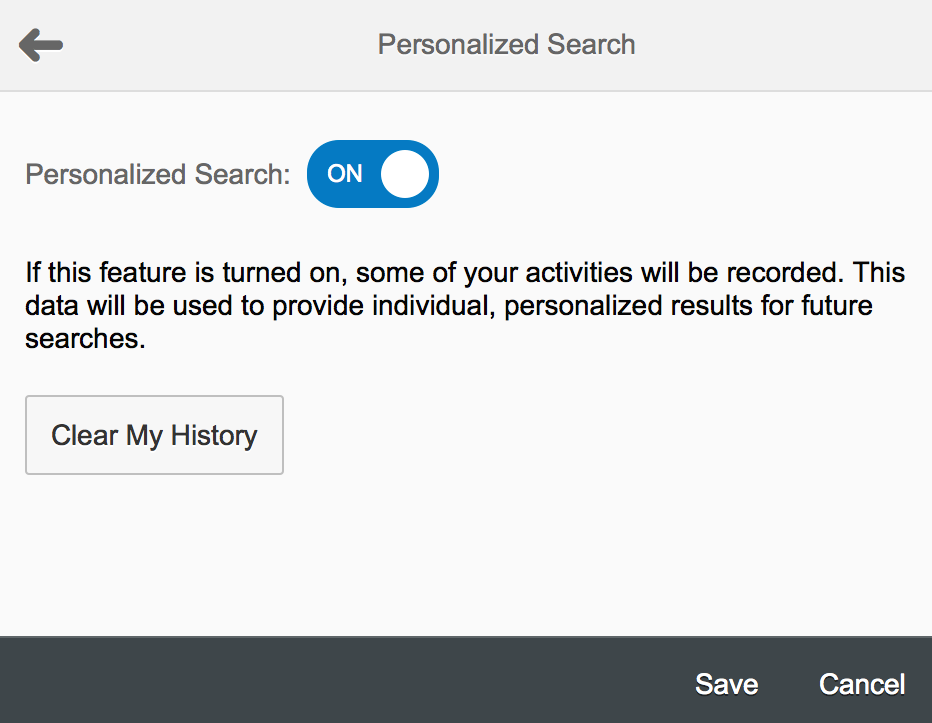 Personalized Search 2
