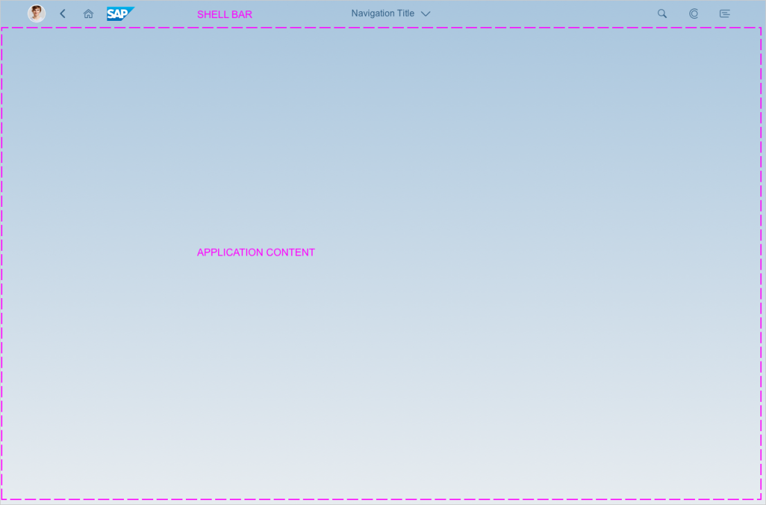 Full screen layout - Structure