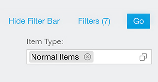 Filter Bar - Filters