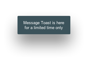 Example of a message toast