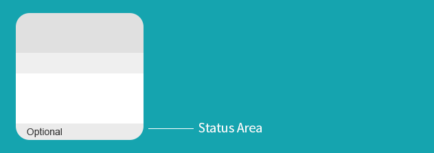 Tile status area