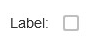 Single checkbox with label