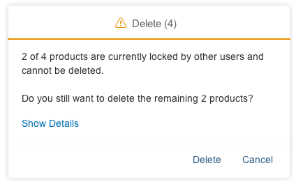 Delete: Locked & Active/ Draft Items