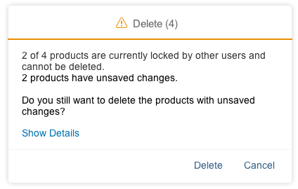 Delete: Locked & Unsaved Changes