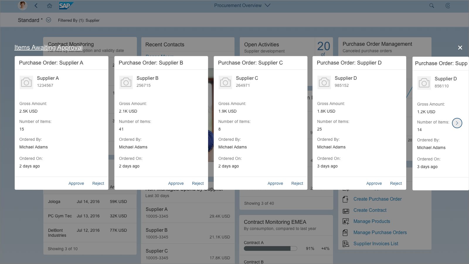 Overview page – Object stream 