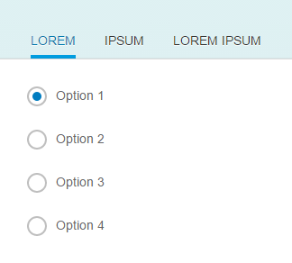 A group with radio buttons without any visible label