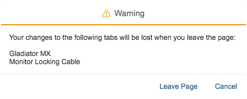 Warning message when navigating out of multi-instance handling when tabs still have unsaved changes