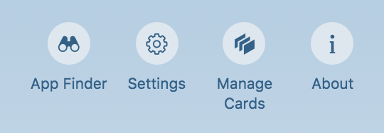 Overview page – Manage cards