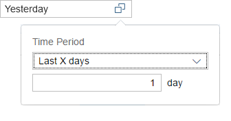 Custom time period with a simple input field