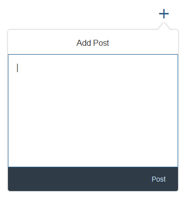 Interaction – Adding a post