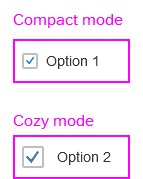 Checkbox click area in compact mode