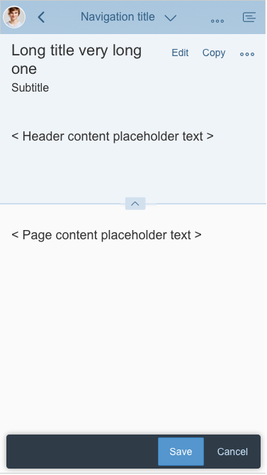 Dynamic page layout - Smartphone (expanded)Dynamic page layout - Smartphone (expanded)