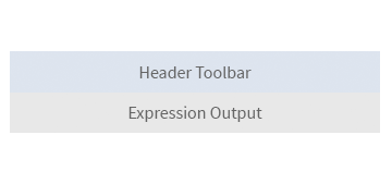 Header toolbar + textual editor only
