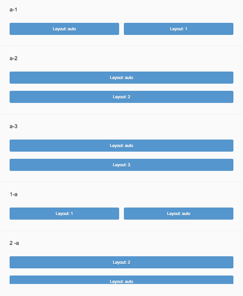 Object page layout – Size M