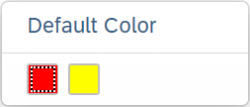 Color palette popover with default color selection