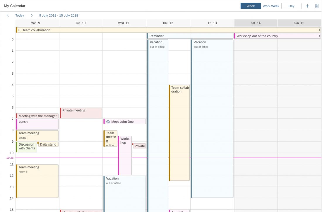 Single planning calendar - Size L