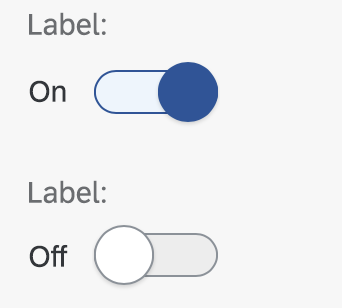 Label, optional text, and switch