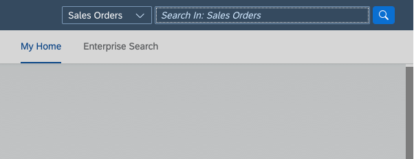 Search in a specific object type (here: 