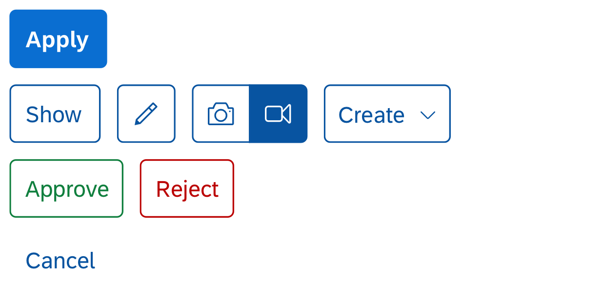 Common button types