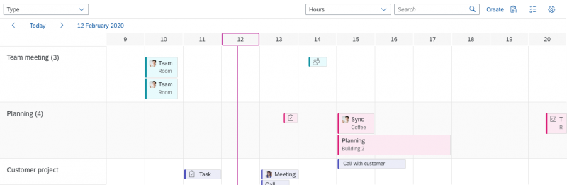 Planning Calendar | SAP Fiori for Web Design Guidelines