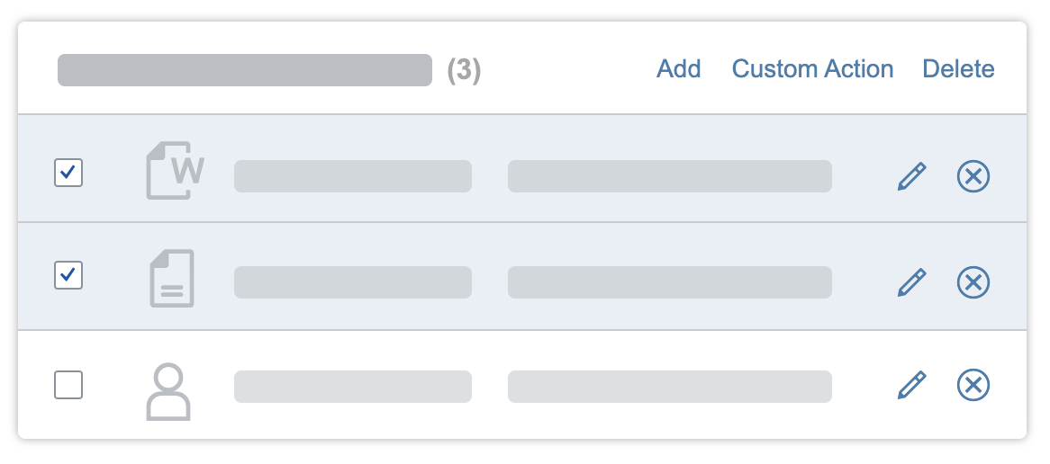 Interaction – Multi selection