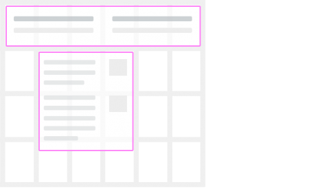 Flexible grid and example of column widths