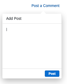 Interaction – Adding a post